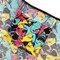 Wrapables Large Foldable Tote Nylon Reusable Grocery Bags, Sharks